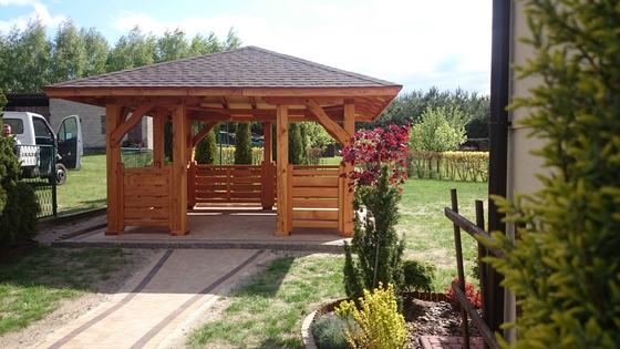 Altany wolnostojące AW021 - realizacja Ciesielnia