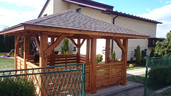Altany wolnostojące AW021 - realizacja Ciesielnia