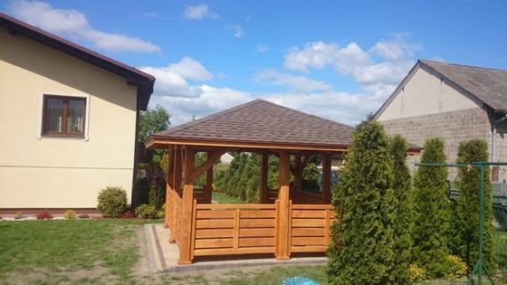 Altany wolnostojące AW021 - realizacja Ciesielnia