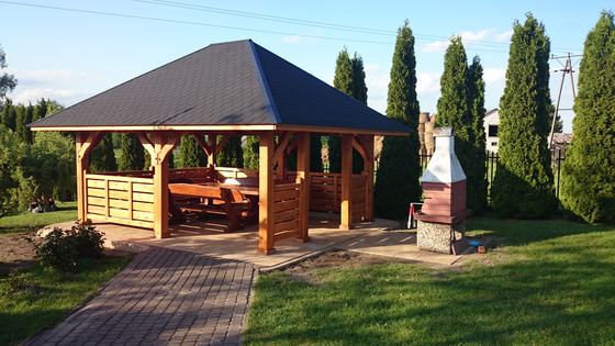 Altany wolnostojące AW025 - realizacja Ciesielnia