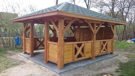 Altany wolnostojące AW028 - realizacja Ciesielnia