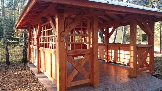 Altany wolnostojące AW033 - realizacja Ciesielnia