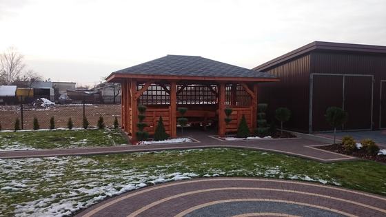 Altany wolnostojące AW034 - realizacja Ciesielnia