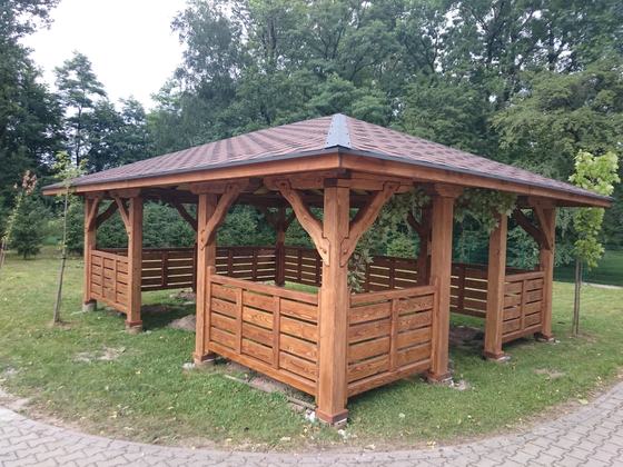 Altany wolnostojące AW039 - realizacja Ciesielnia