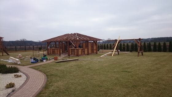 Altany wolnostojące AW040 - realizacja Ciesielnia