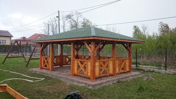 Altany wolnostojące AW041 - realizacja Ciesielnia