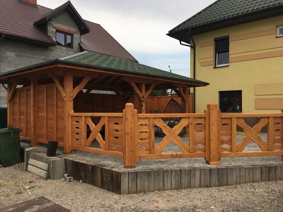 Altany wolnostojące AW048 - realizacja Ciesielnia