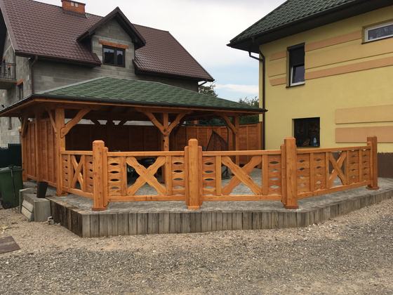 Altany wolnostojące AW048 - realizacja Ciesielnia