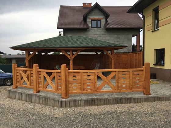 Altany wolnostojące AW048 - realizacja Ciesielnia