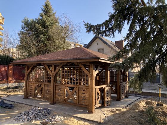 Altany wolnostojące AW067 - realizacja Ciesielnia