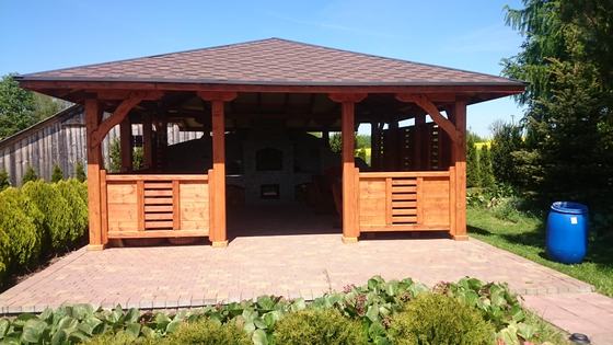 Altany z grillem AG002 - realizacja Ciesielnia