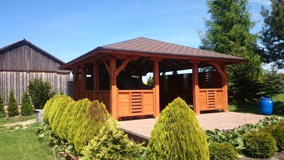 Altany z grillem AG002 - realizacja Ciesielnia