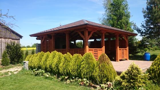 Altany z grillem AG002 - realizacja Ciesielnia