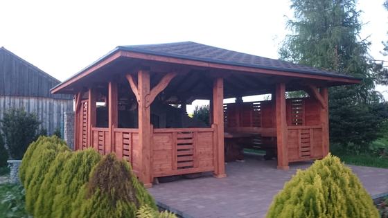 Altany z grillem AG002 - realizacja Ciesielnia