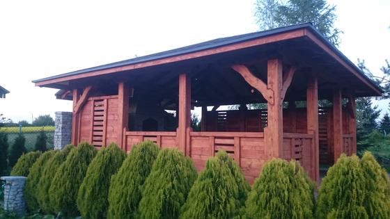 Altany z grillem AG002 - realizacja Ciesielnia