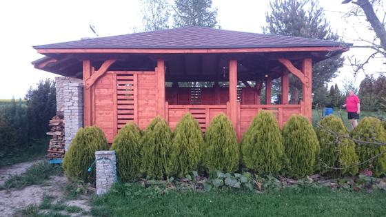 Altany z grillem AG002 - realizacja Ciesielnia
