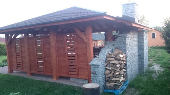 Altany z grillem AG002 - realizacja Ciesielnia