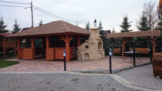 Altany z grillem AG005 - realizacja Ciesielnia