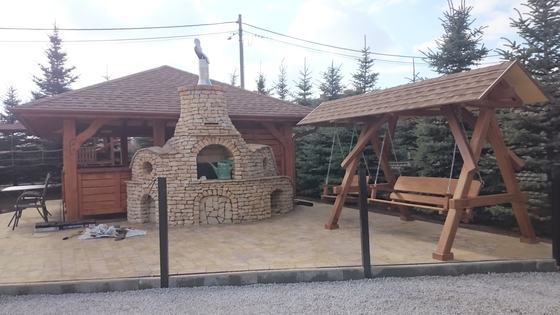 Altany z grillem AG005 - realizacja Ciesielnia