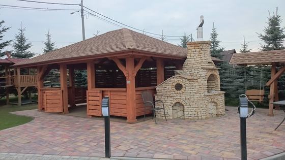 Altany z grillem AG005 - realizacja Ciesielnia