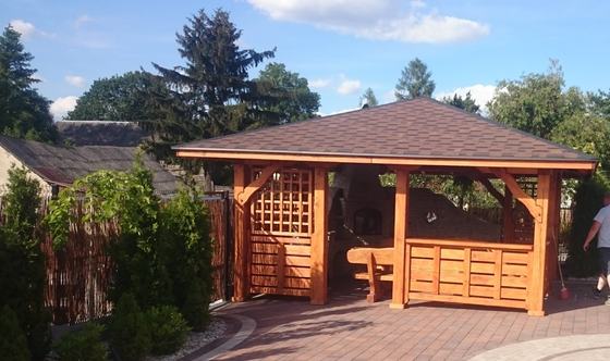 Altany z grillem AG008 - realizacja Ciesielnia