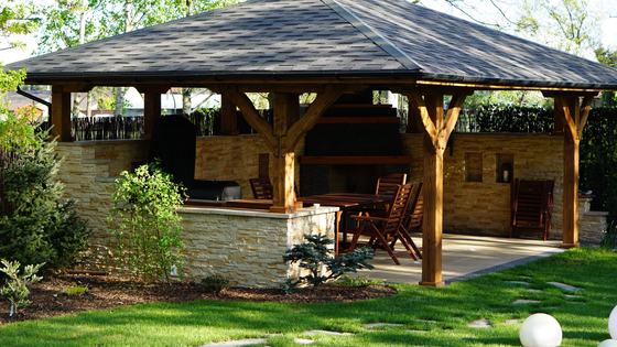 Altany z grillem AG009 - realizacja Ciesielnia
