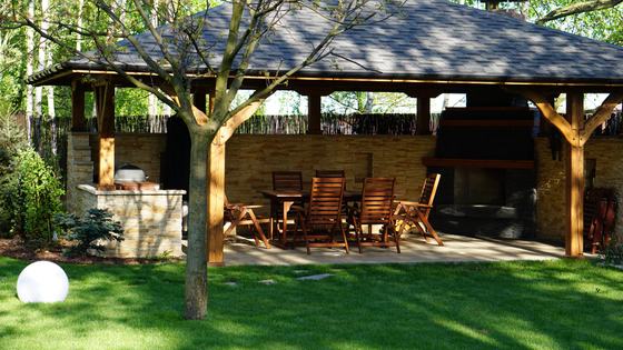 Altany z grillem AG009 - realizacja Ciesielnia
