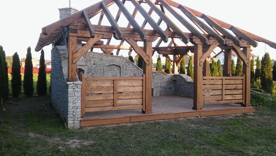 Altany z grillem AG010 - realizacja Ciesielnia