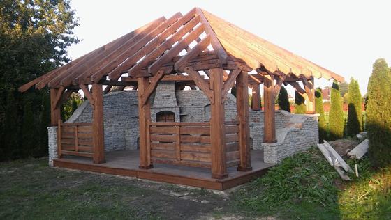 Altany z grillem AG010 - realizacja Ciesielnia