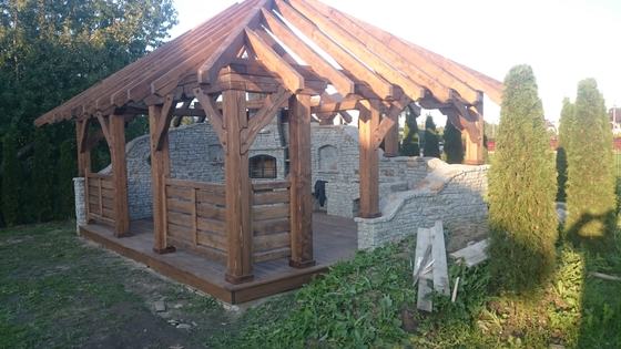 Altany z grillem AG010 - realizacja Ciesielnia