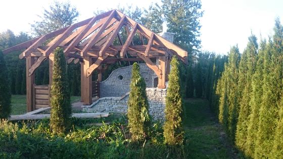 Altany z grillem AG010 - realizacja Ciesielnia