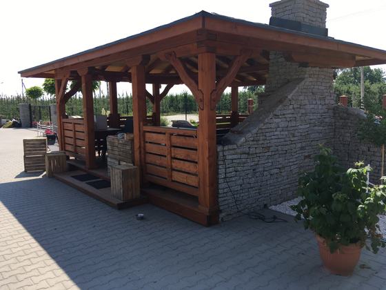 Altany z grillem AG011 - realizacja Ciesielnia