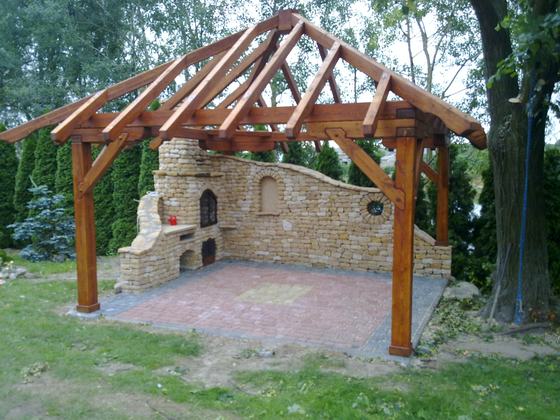 Altany z grillem AG014 - realizacja Ciesielnia