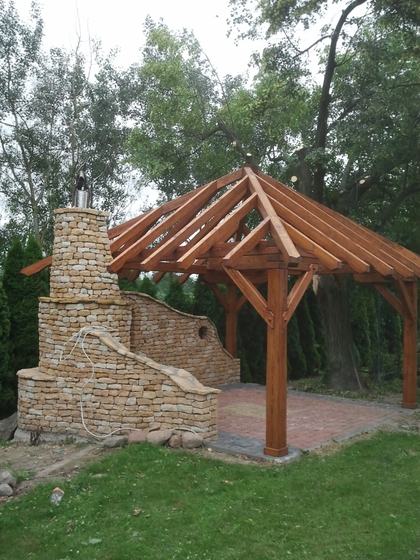 Altany z grillem AG014 - realizacja Ciesielnia