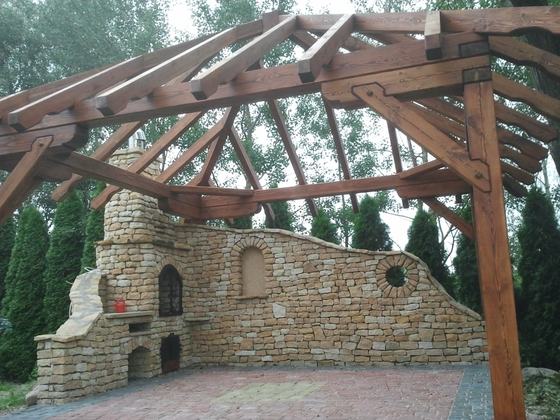 Altany z grillem AG014 - realizacja Ciesielnia