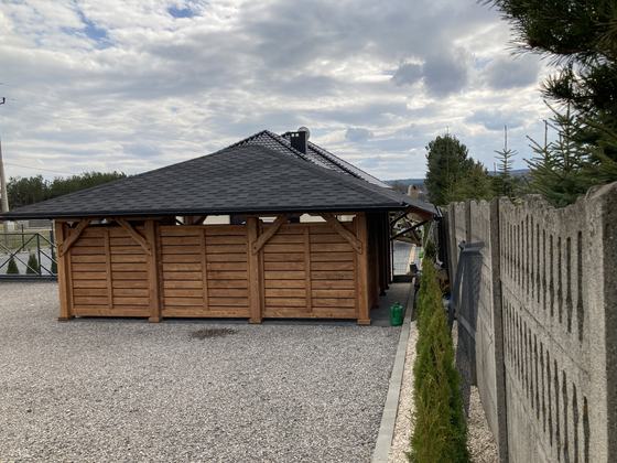 Garaże i wiaty garażowe G021 - realizacja Ciesielnia