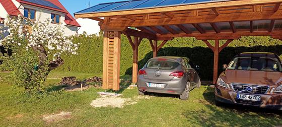 Garaże i wiaty garażowe G022 - realizacja Ciesielnia