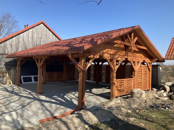 Garaże i wiaty garażowe G025 - realizacja Ciesielnia