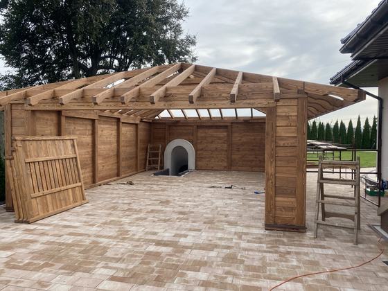 Garaże i wiaty garażowe G026 - realizacja Ciesielnia