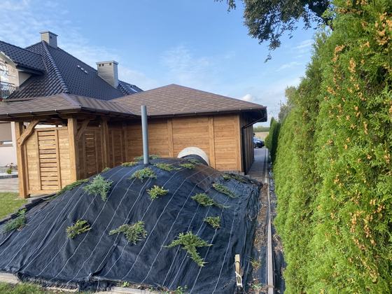 Garaże i wiaty garażowe G026 - realizacja Ciesielnia