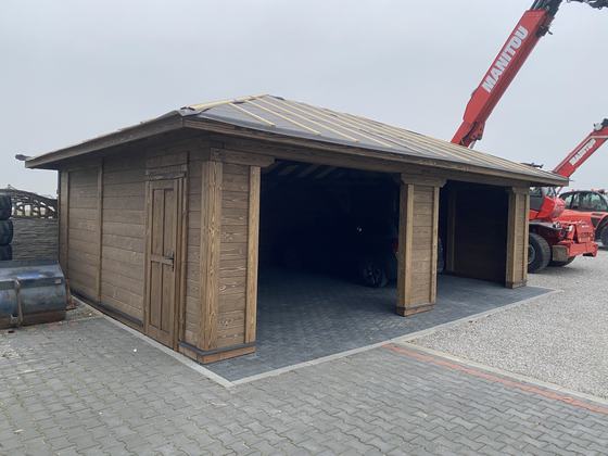 Garaże i wiaty garażowe G028 - realizacja Ciesielnia
