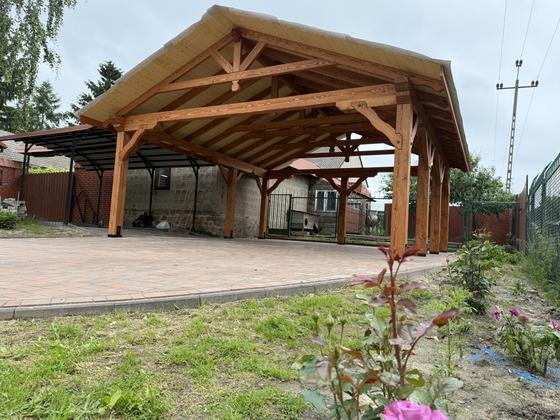 Garaże i wiaty garażowe G031 - realizacja Ciesielnia