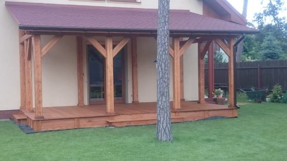 Tarasy i zadaszenia T023 - realizacja Ciesielnia